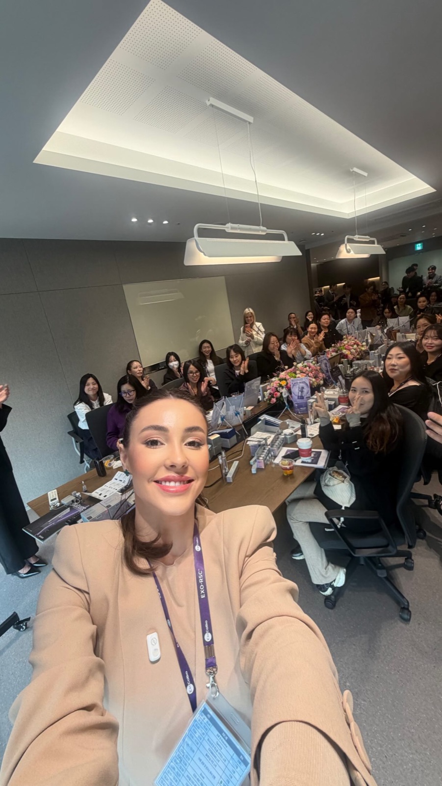 Brenda with Korean SPA professionals in Seoul